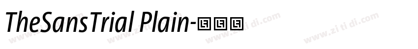 TheSansTrial Plain字体转换